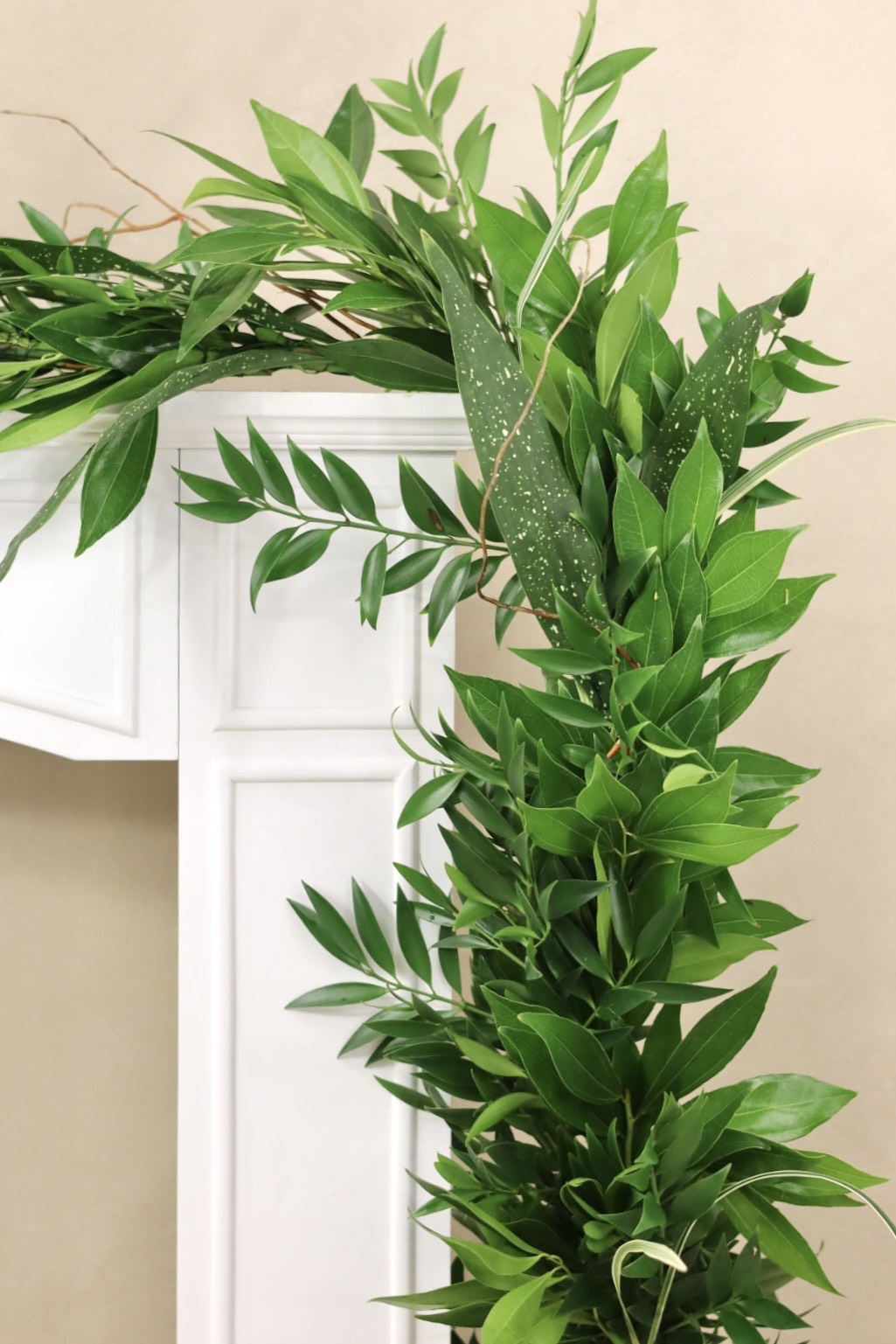 Cocculus Curly Willow Milkyway Nagi & Variegated Lilly Grass Garland