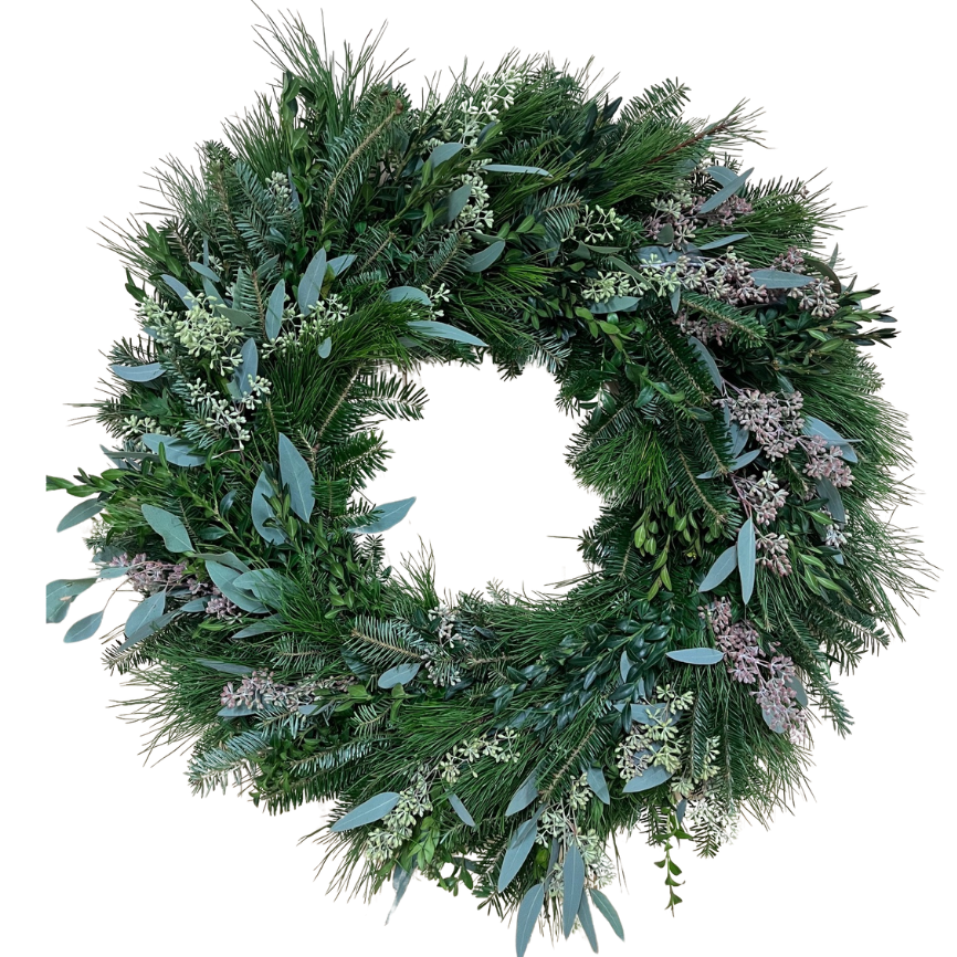 Flying Santa Wreath