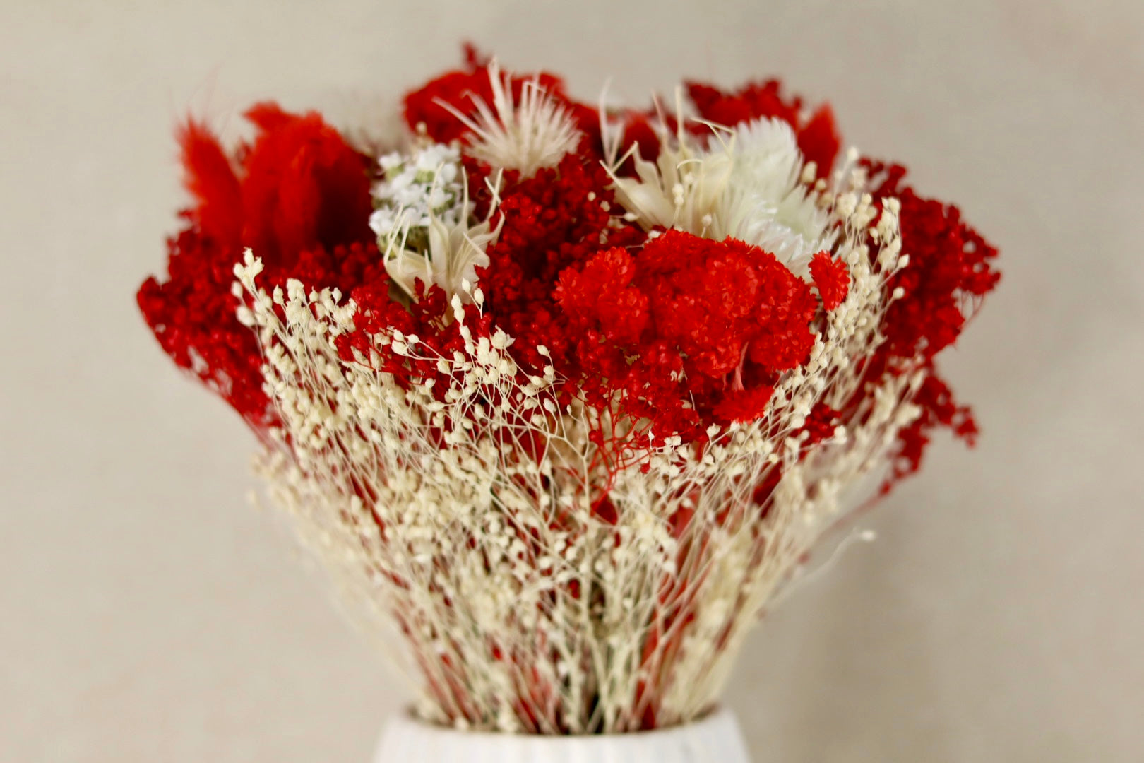 Bleached Red n16 Dried Bouquet