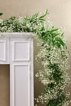 Italian Ruscus and Babies Breath Garland