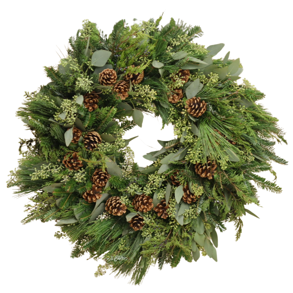 Midnight Frost Christmas Wreath