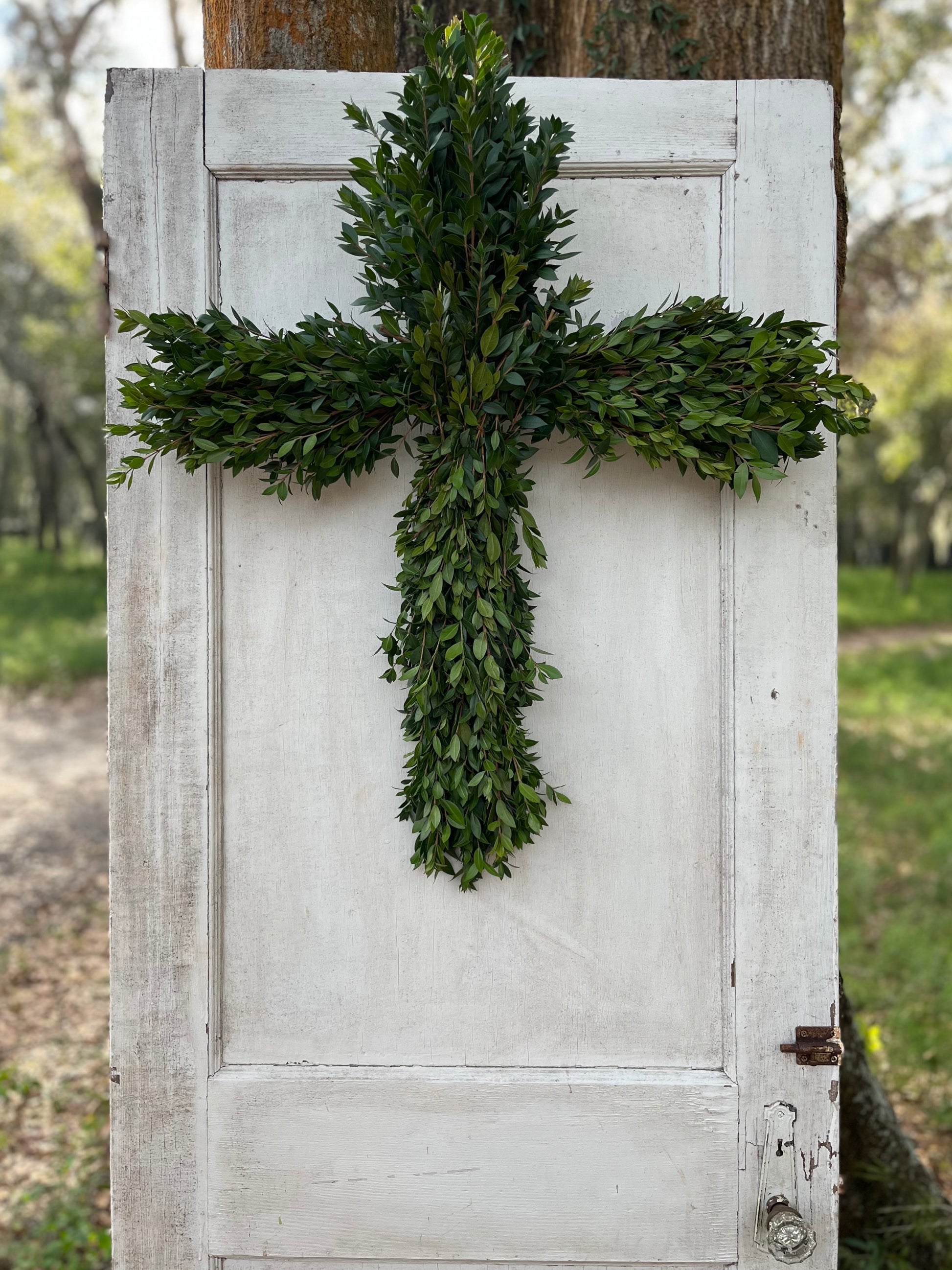 Myrtle Cross Wreath