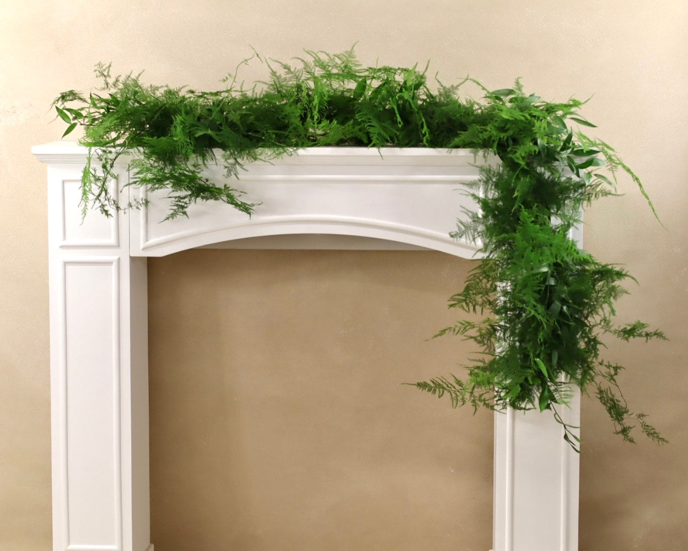 Plumosa and Italian Ruscus Garland