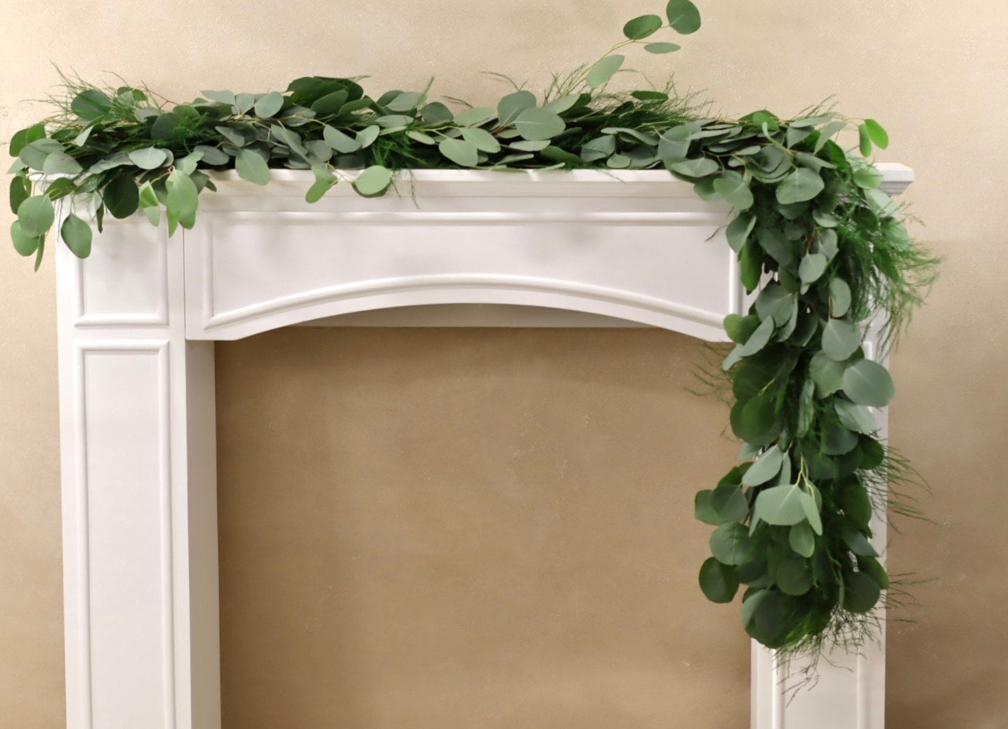 Silver Dollar Eucalyptus and Tree Fern Garland