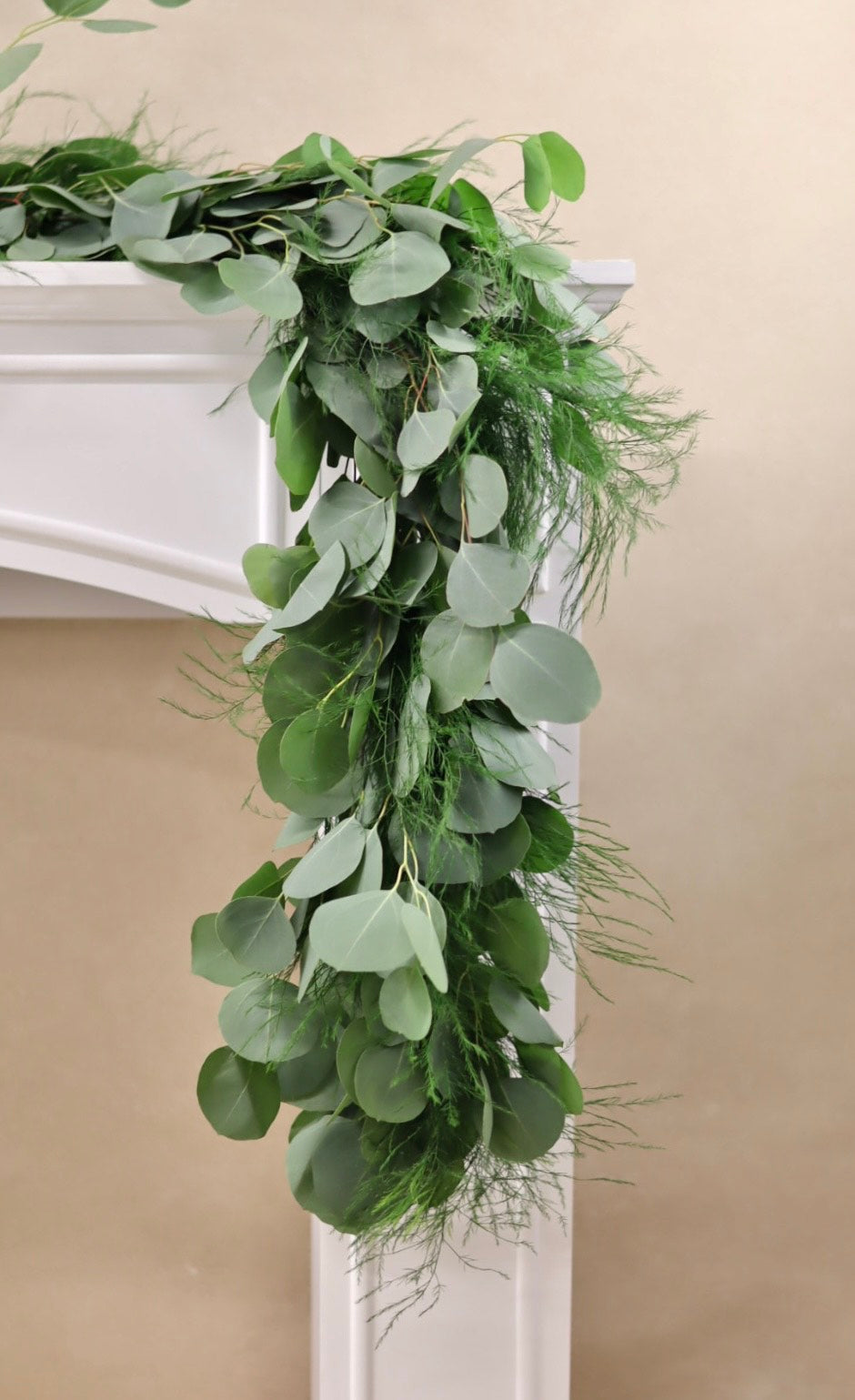 Silver Dollar Eucalyptus and Tree Fern Garland