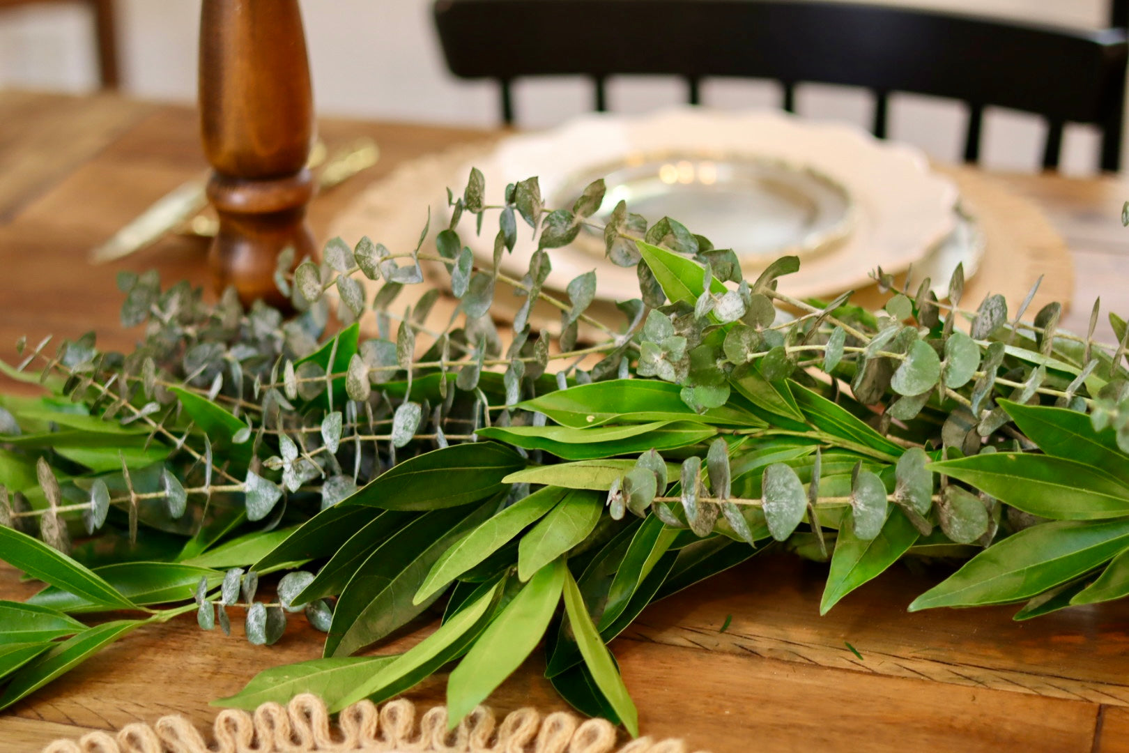 Cocculus Baby Blue Eucalyptus Garland