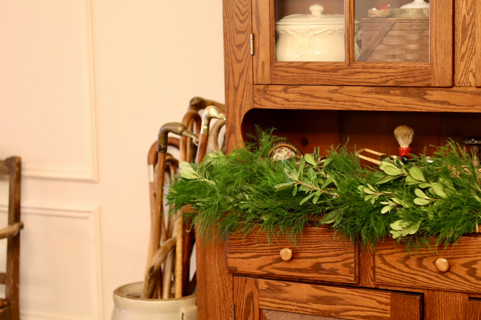 Tree Fern Green Pittosporum Garland