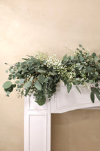 Gunni, Silver Dollar, Baby Blue and Babies Breath Garland
