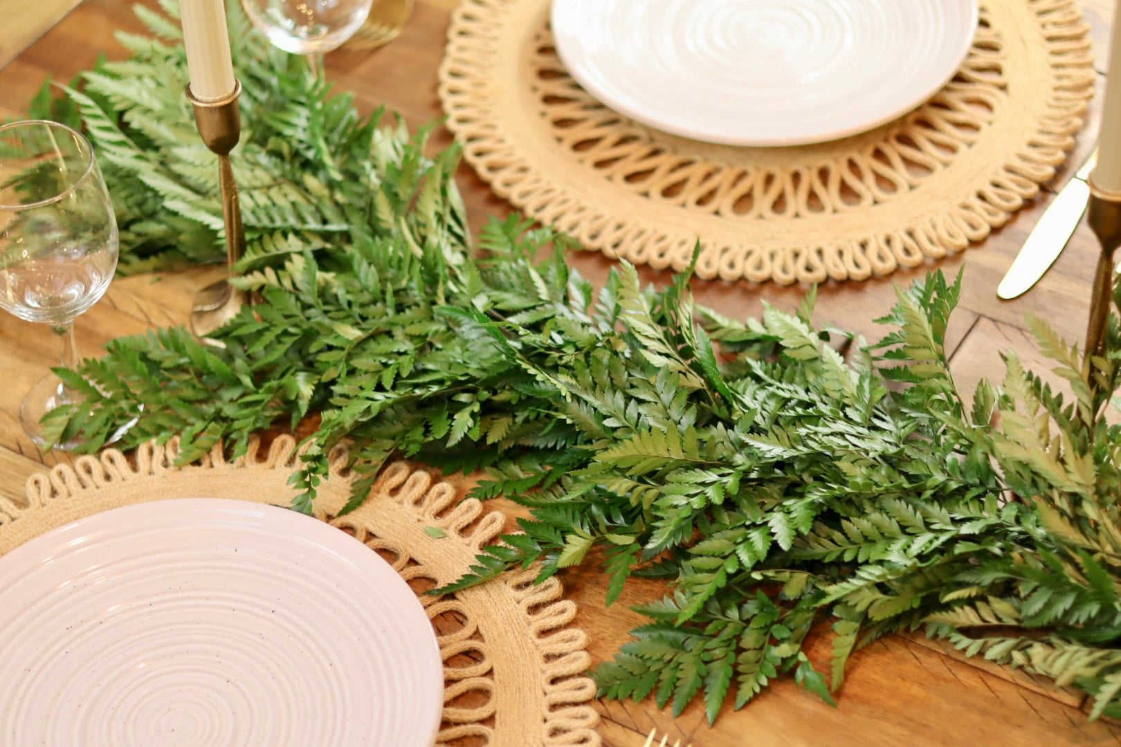 Leather Leaf Garland