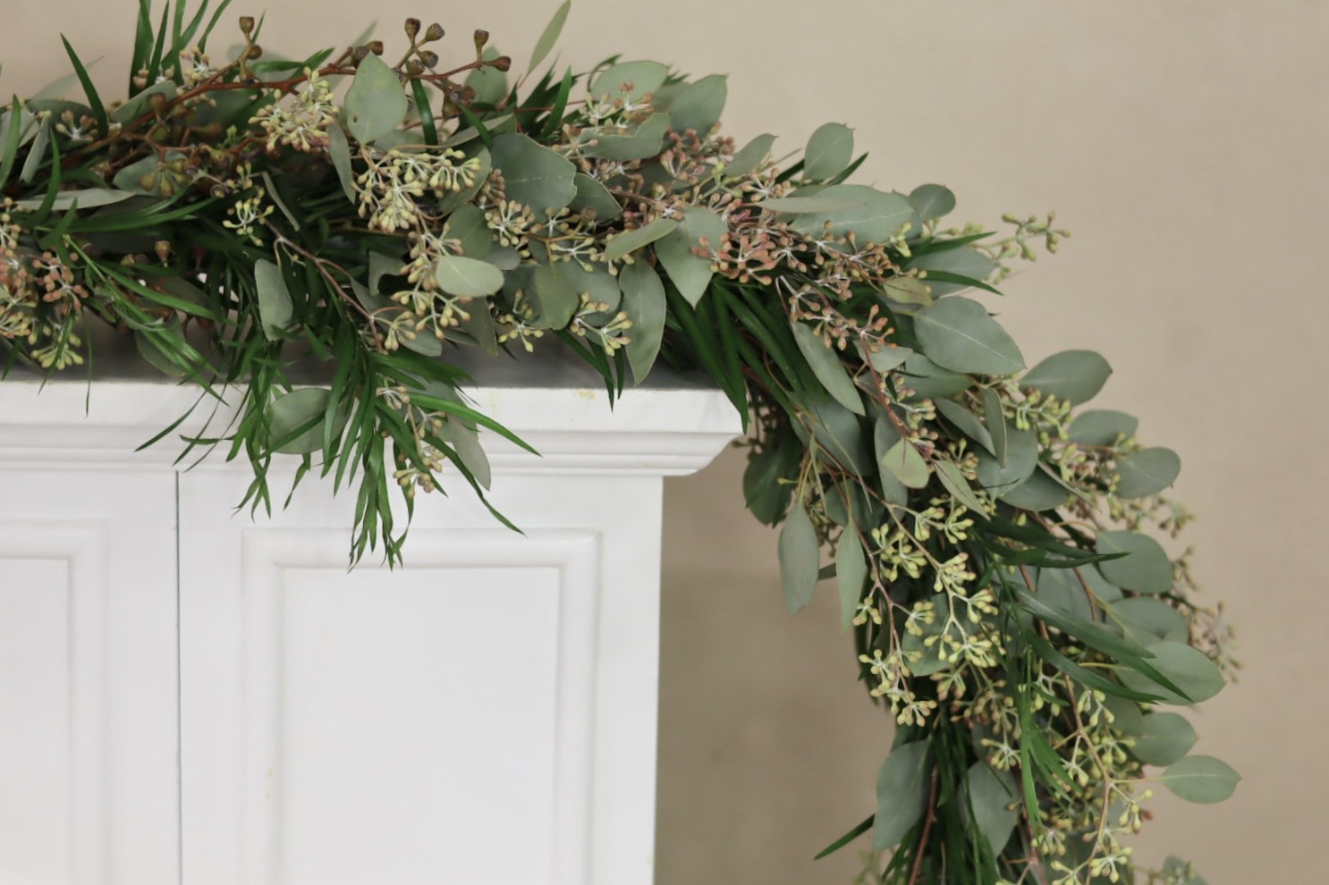 Weeping Podocarpus Seeded Eucalyptus Garland