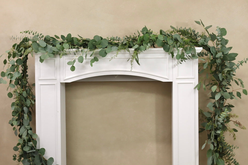 Silver Dollar Seeded Eucalyptus Baby Blue Eucalyptus Garland