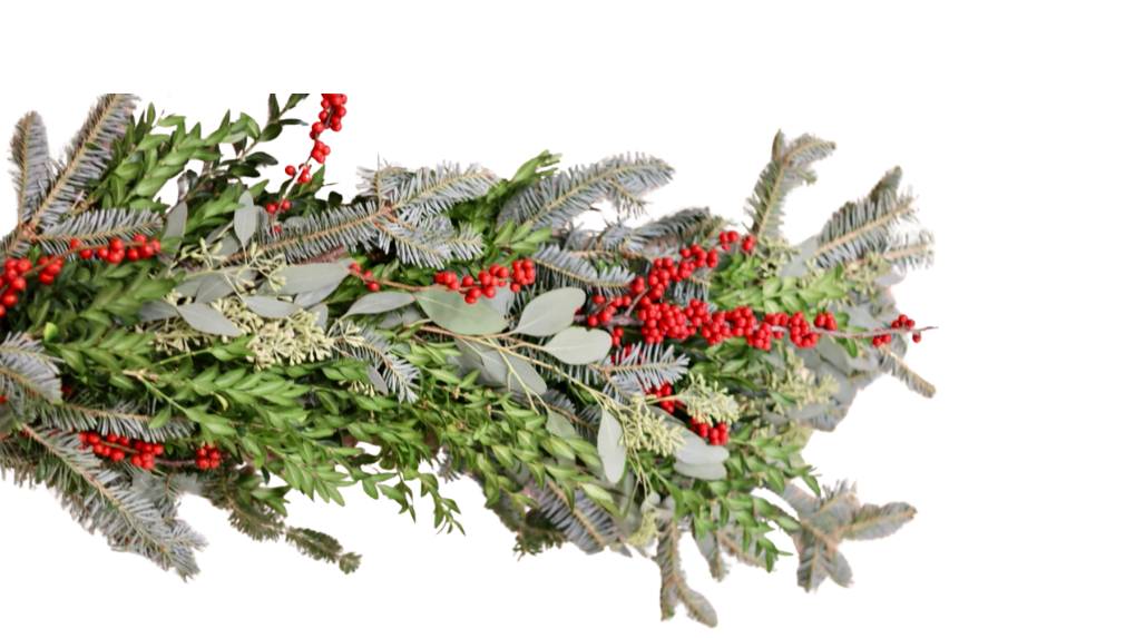 Very Merry with Berries Christmas Garland